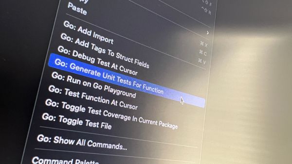 A quick way to generate Go tests in Visual Studio Code